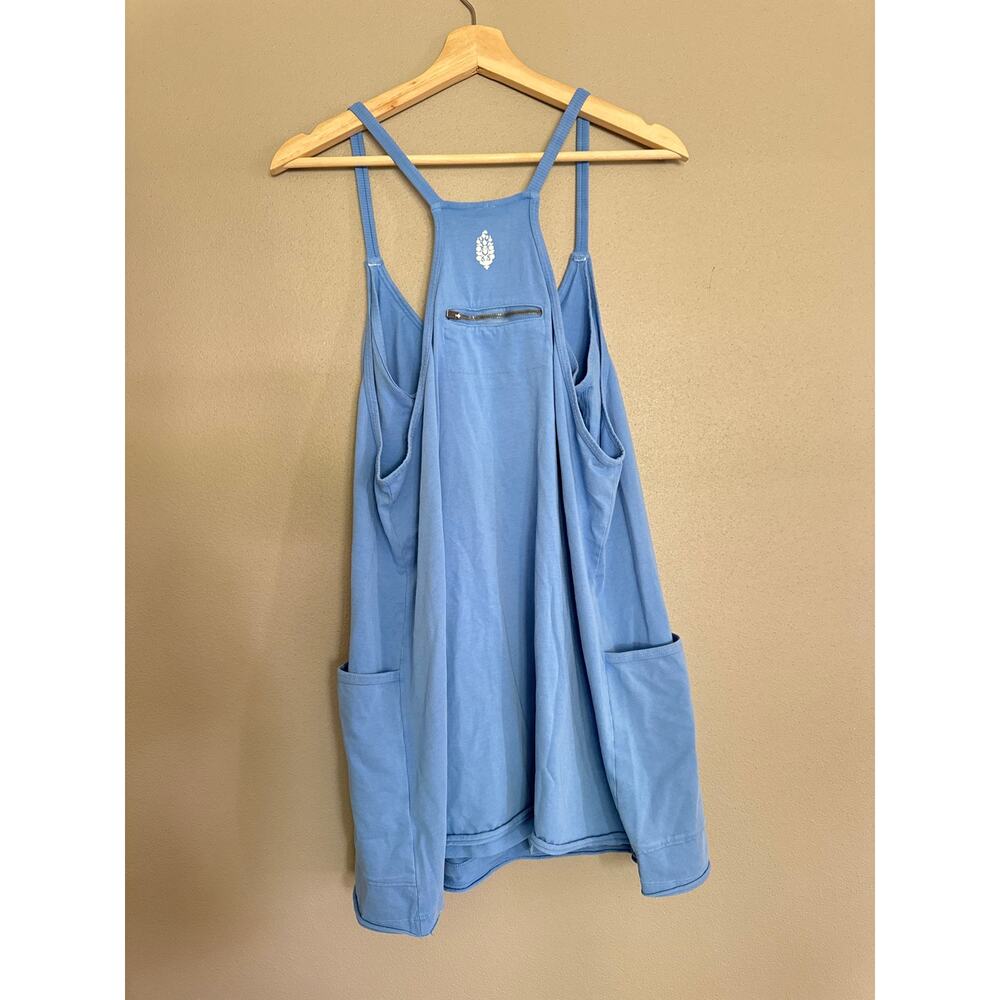 FREE PEOPLE Hot Shot Mini Dress in Riviera Blue Size Medium - Picture 5 of 7